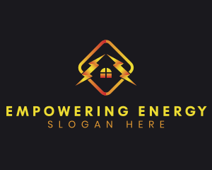 Residential Home Electricity logo design