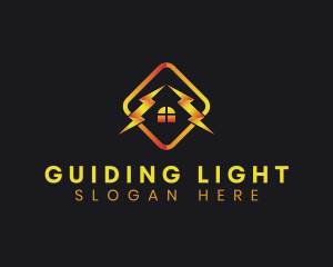 Residential Home Electricity logo design