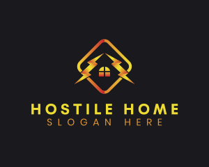 Residential Home Electricity logo design