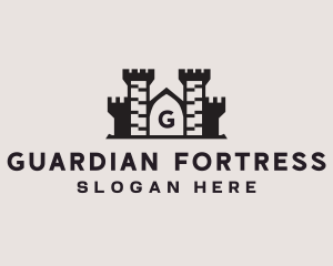 Medieval Fortress Turret logo design