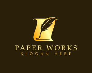 Quill Writing Document logo