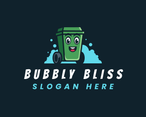 Trash Bin Sanitation logo design