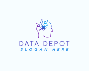 Data Mind Circuit logo design