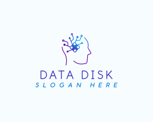 Data Mind Circuit logo design