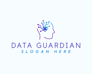 Data Mind Circuit logo design