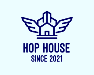 Blue Wing House  logo design