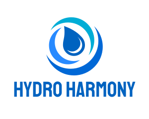 Blue Hydro Waterdrop  logo