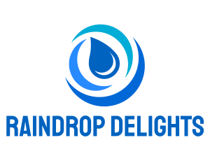 Blue Hydro Waterdrop  logo design