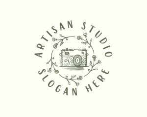 Floral Studio Camera logo design