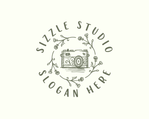 Floral Studio Camera logo design