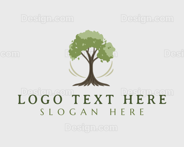 Natural Organic Tree Logo