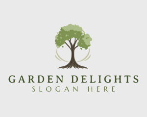 Natural Organic Tree logo design