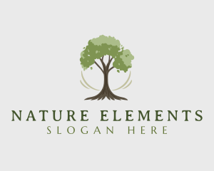 Natural Organic Tree logo design