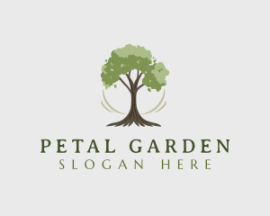 Natural Organic Tree logo design