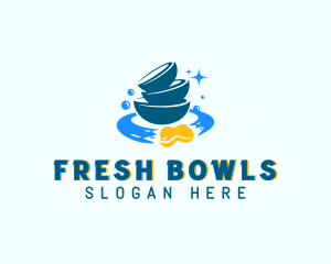 Cleaning Bowl Dishwashing  logo design