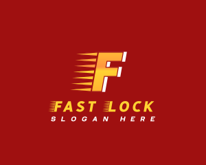 Logistics Speed Racing logo design