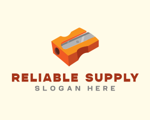 Orange Pencil Sharpener  logo design