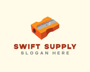 Orange Pencil Sharpener  logo design