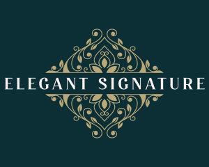 Elegant Flower Vine logo design