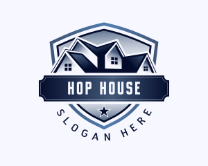 House Real Estate Roof logo design