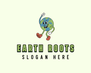 Earth Globe Nature logo design