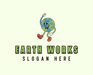 Earth Globe Nature logo design