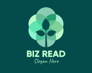 Green Plant Stained Glass logo design