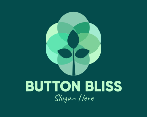 Green Plant Stained Glass logo design