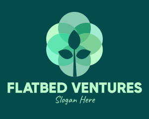 Green Plant Stained Glass logo design