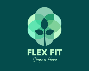 Green Plant Stained Glass logo design