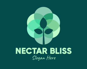Green Plant Stained Glass logo design