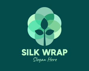 Green Plant Stained Glass logo design