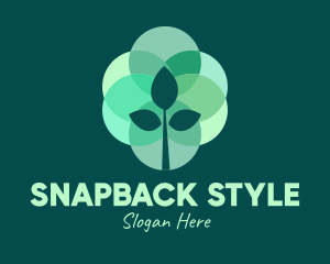 Green Plant Stained Glass logo design