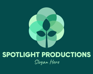 Green Plant Stained Glass logo design