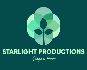 Green Plant Stained Glass logo design