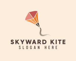 Flying Kite Pencil logo design