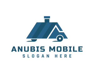 Blue House Car logo design