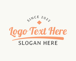 Retro Cursive Branding logo