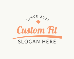 Retro Cursive Branding logo