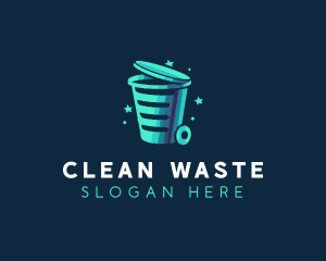 Garbage Trash Disposal logo design