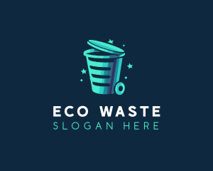 Garbage Trash Disposal logo design