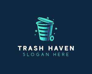 Garbage Trash Disposal logo design