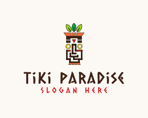 Tribal Tiki Totem logo