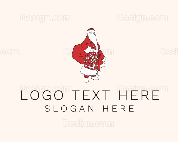 Santa Claus Character Logo