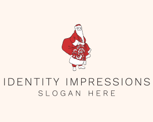 Santa Claus Character logo
