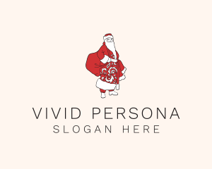 Santa Claus Character logo