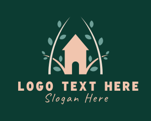 Lodge - Forest Leaf House logo design