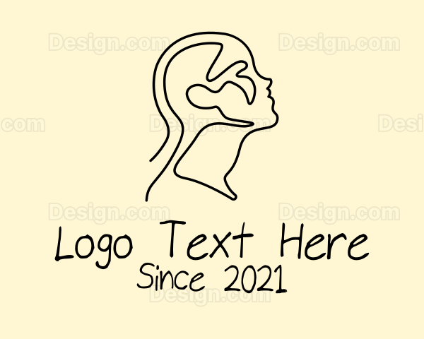 Head Man Outline Logo