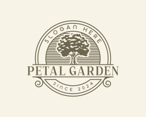 Eco Oak Tree Park logo design