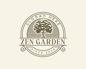 Eco Oak Tree Park logo design